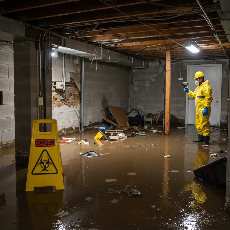 Flooded Basement Electrical Hazard in Atkinson, NH Property